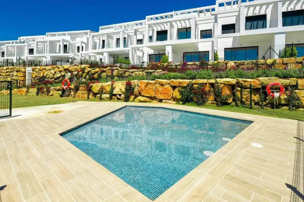 Swimming pool of Detached homes for sale in Manilva  with Air Conditioner, Private garden and Terrace