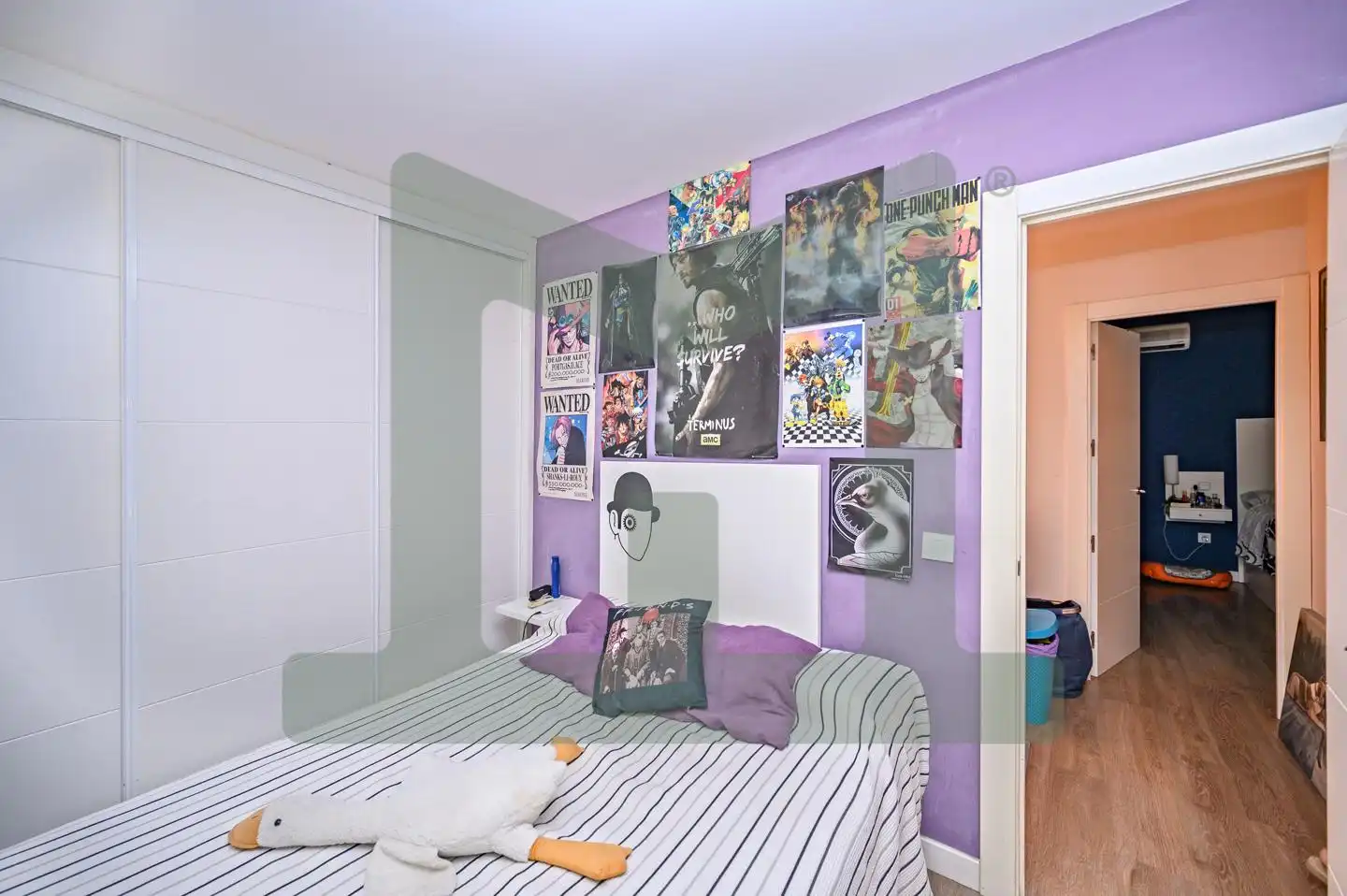 Schlafzimmer von Einfamilien-Reihenhaus zum Verkauf in Griñón mit Klimaanlage, Heizung und Privatgarten