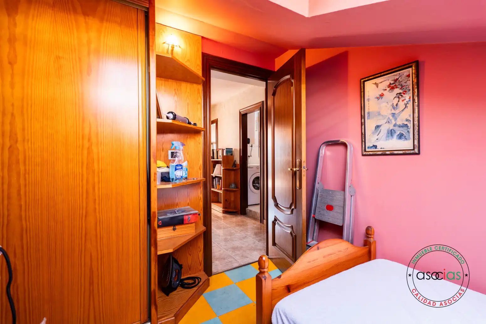 Schlafzimmer von Dachboden zum Verkauf in Gijón  mit Heizung, Parkett und Terrasse