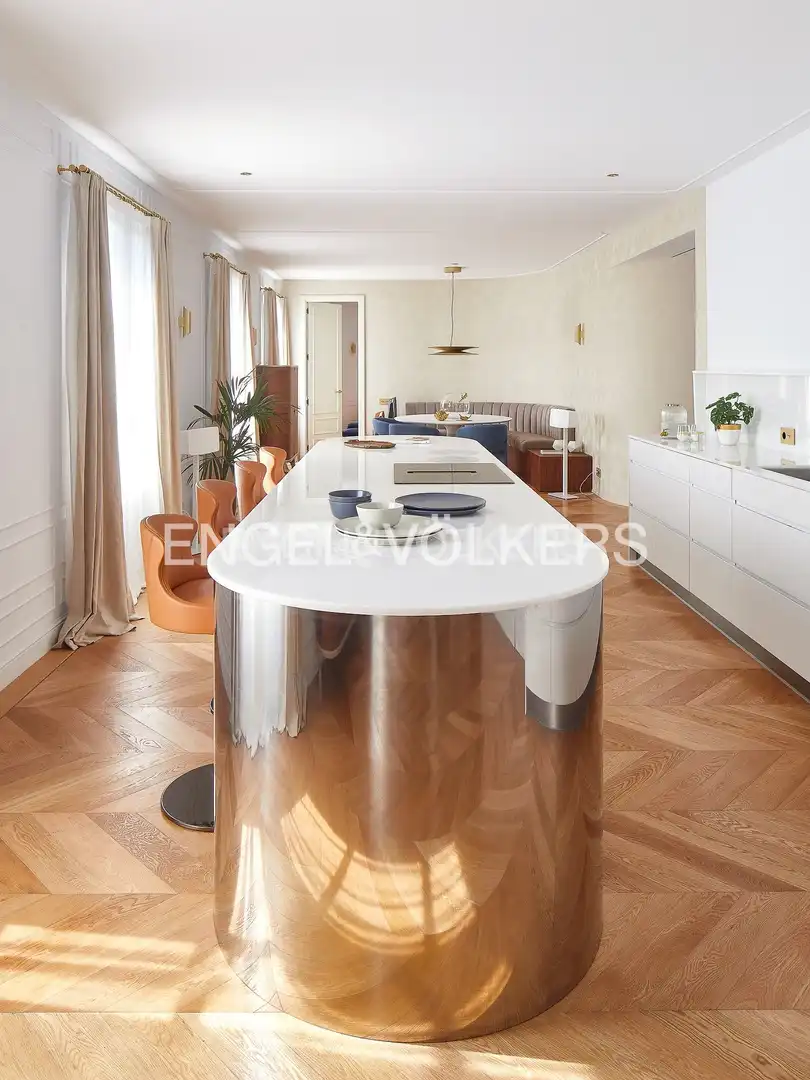 Dining room of Attic for sale in Barcelona  with Air Conditioner, Heating and Parquet flooring