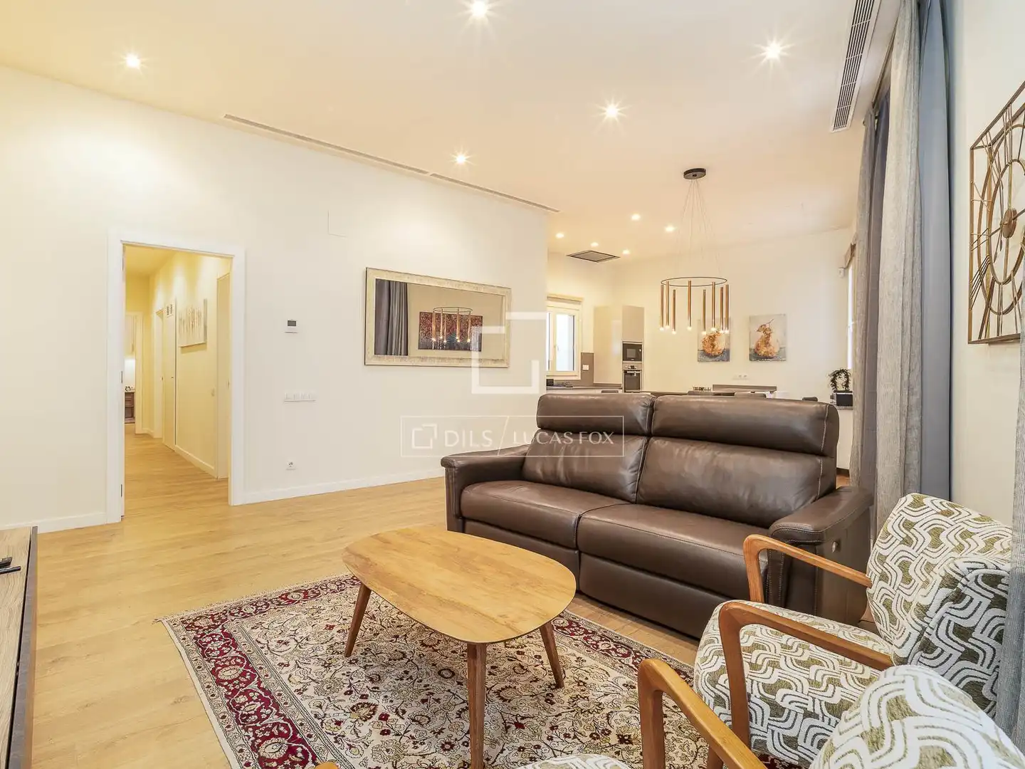 Sala de estar de Piso en venta en Barcelona con Aire acondicionado, Calefacción y Parquet