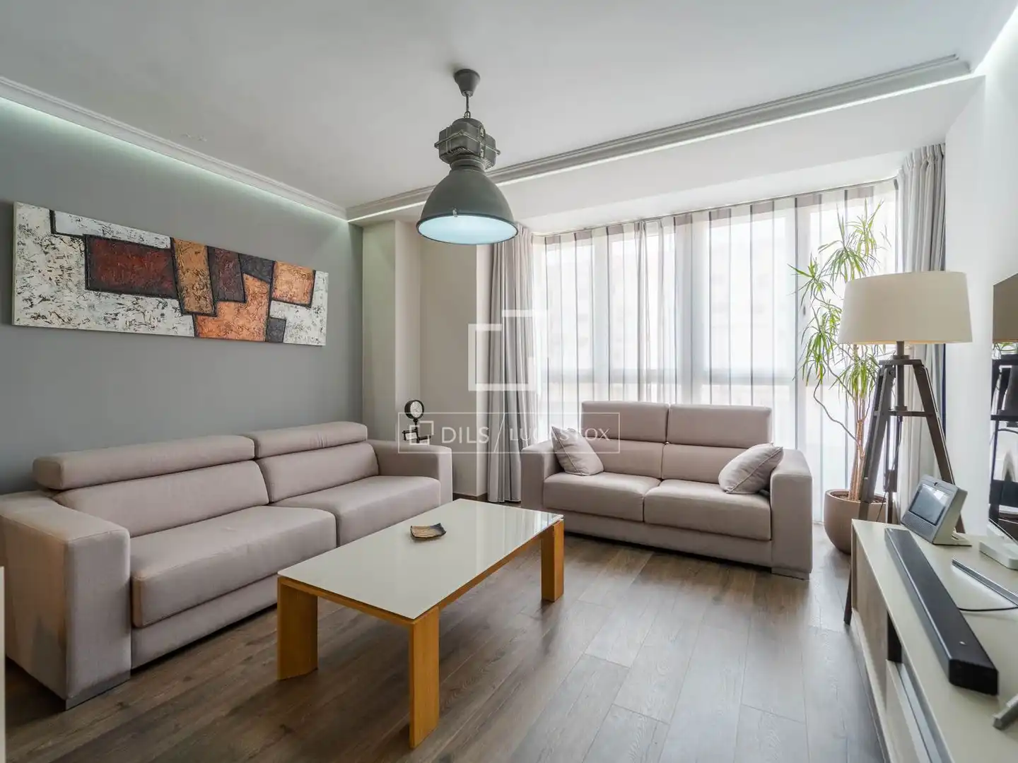 Sala de estar de Piso en venta en  Valencia Capital con Aire acondicionado, Calefacción y Amueblado