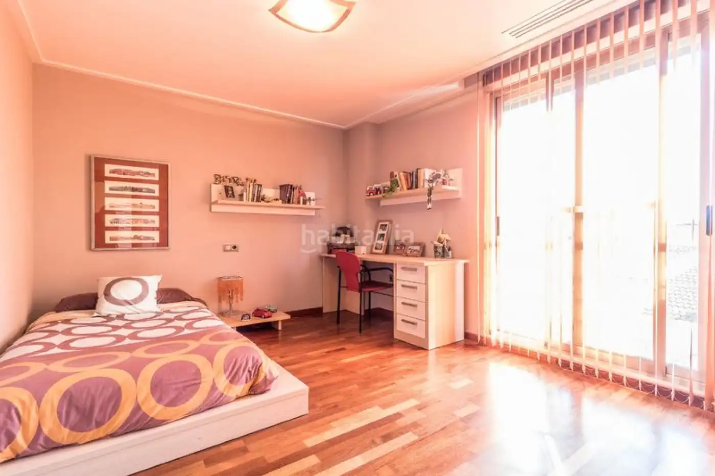 Bedroom of Houses for sale in L'Alcúdia  with Air Conditioner, Private garden and Parquet flooring