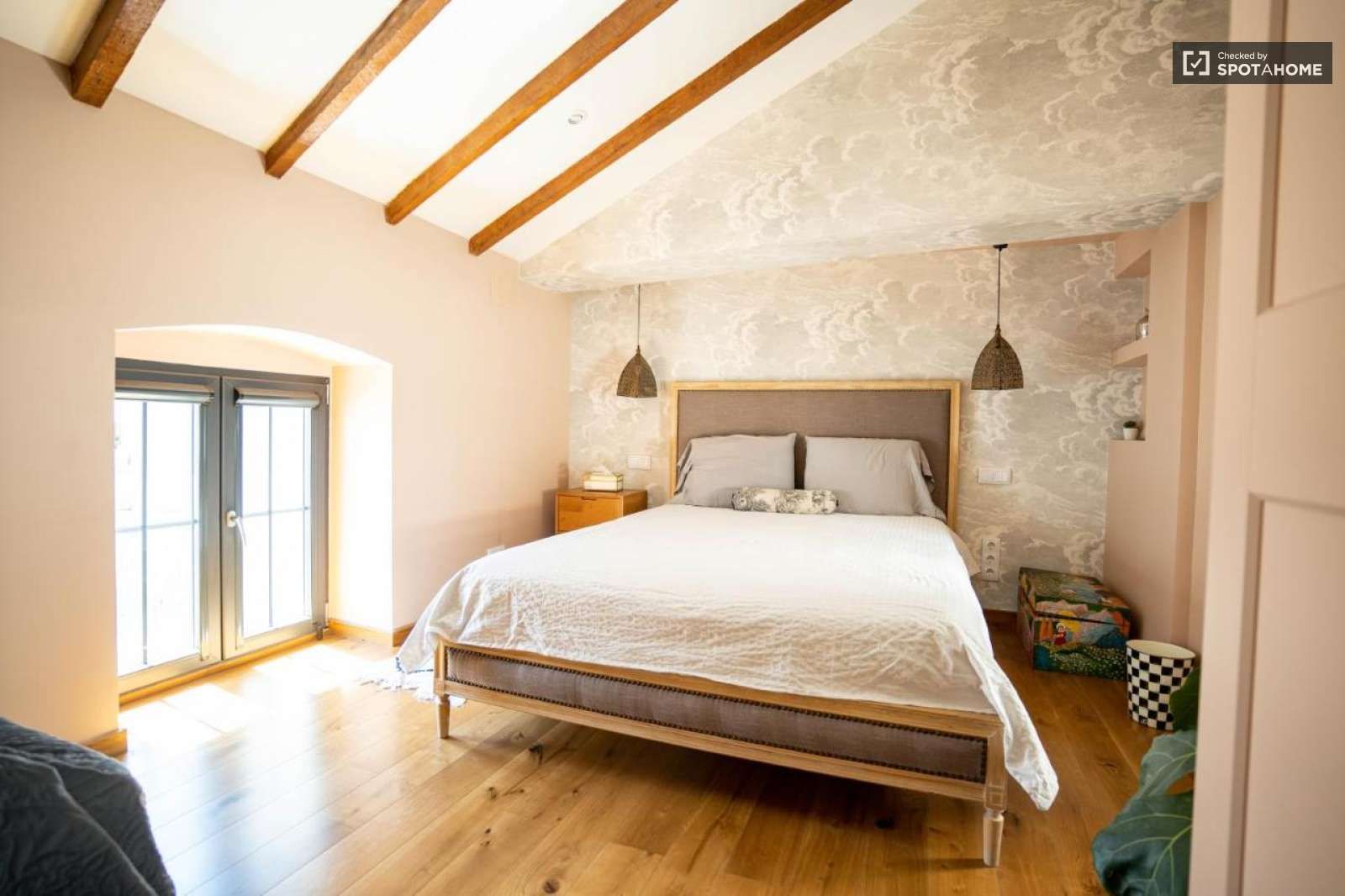Dormitori de Apartament per a compartir en Godella amb Aire condicionat i Terrassa