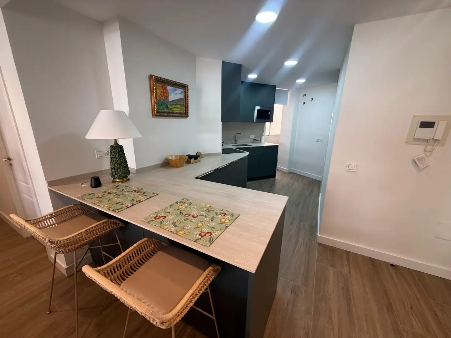 Küche von Wohnung zur Miete in Almería mit Klimaanlage, Terrasse und Möbliert