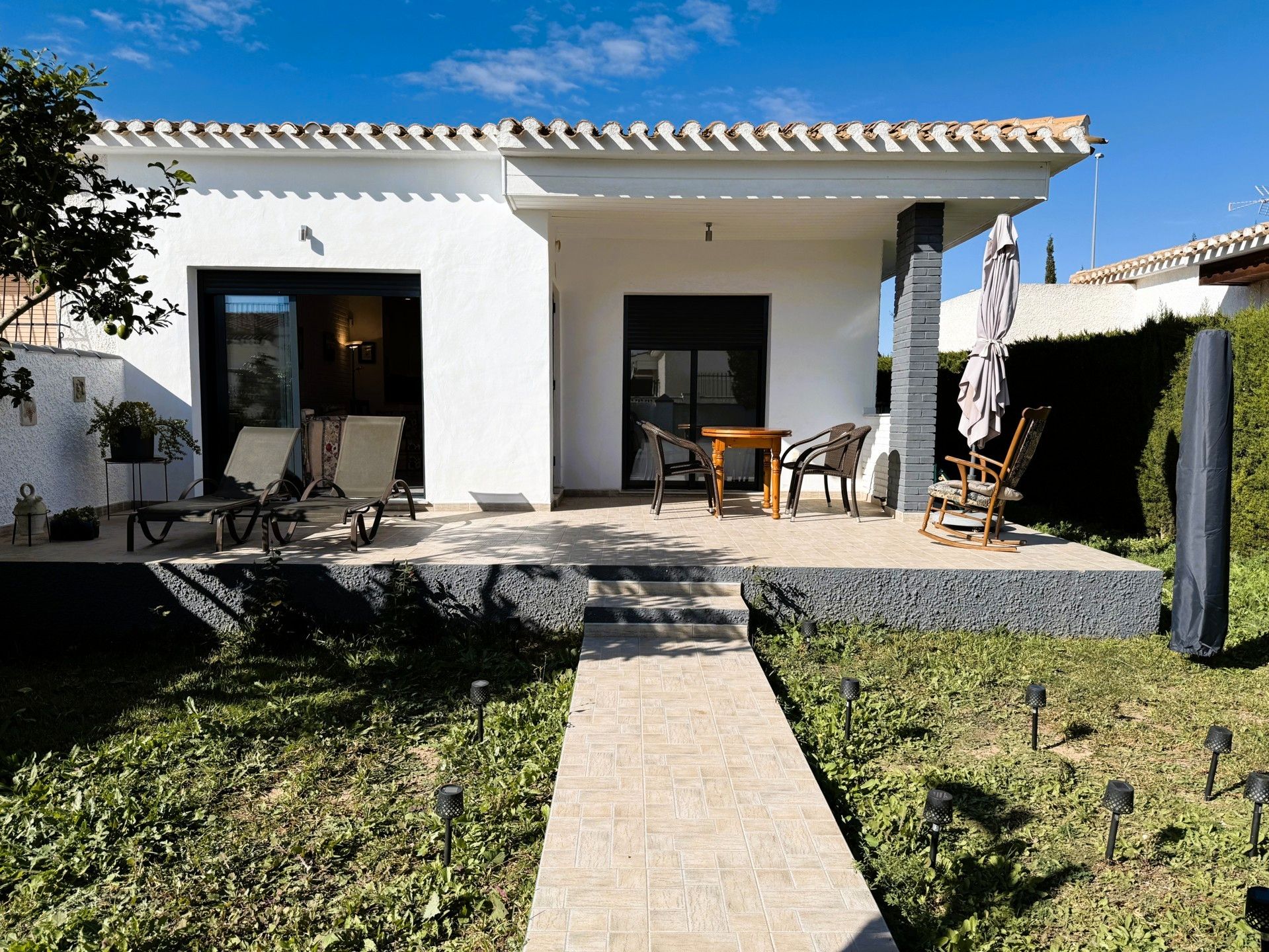 Garden of Single-family semi-detached for sale in Orihuela  with Private garden, Terrace and Furnished