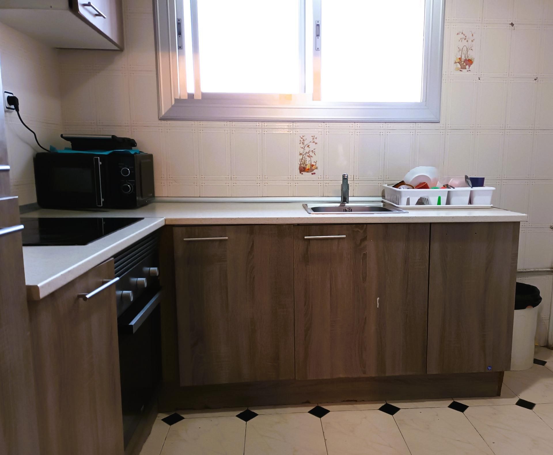 Kitchen of Flat for sale in Sabadell  with Air Conditioner, Parquet flooring and Terrace