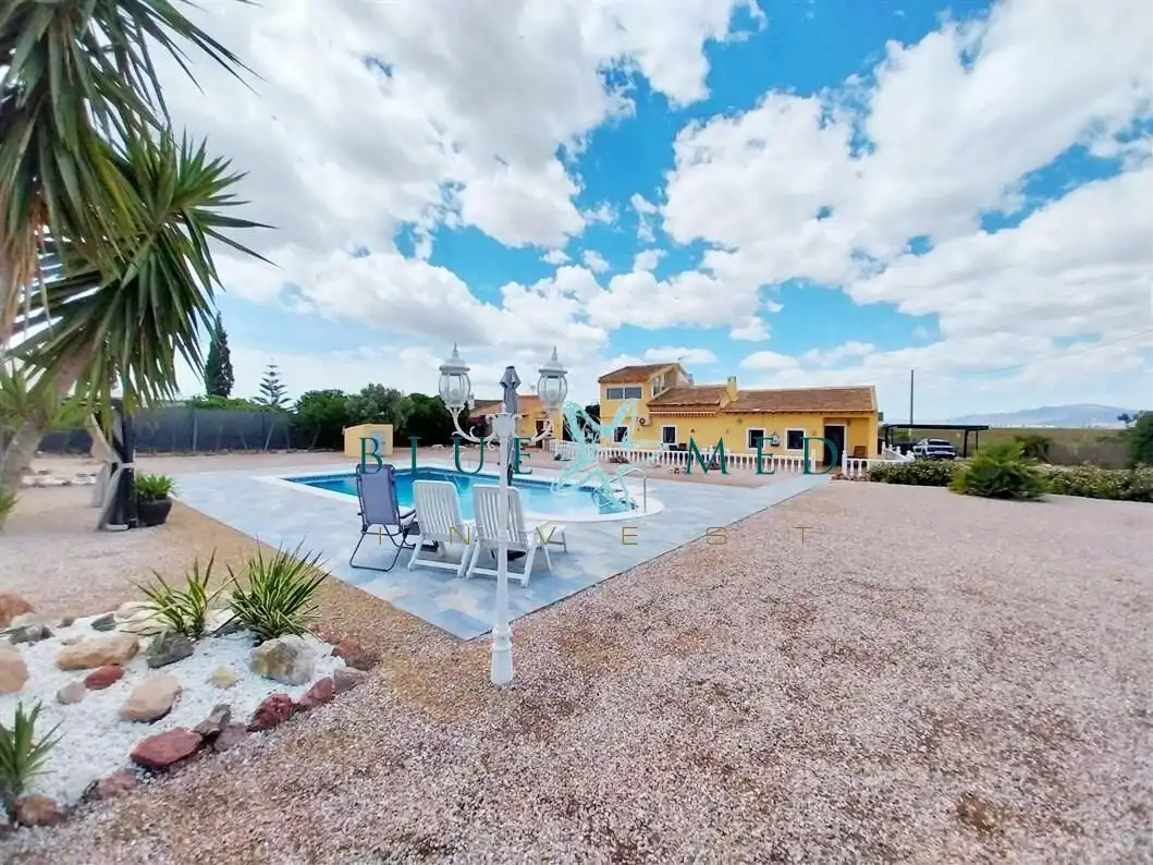 Piscina de Casa o chalet en venta en Alhama de Murcia con Aire acondicionado, Calefacción y Jardín privado