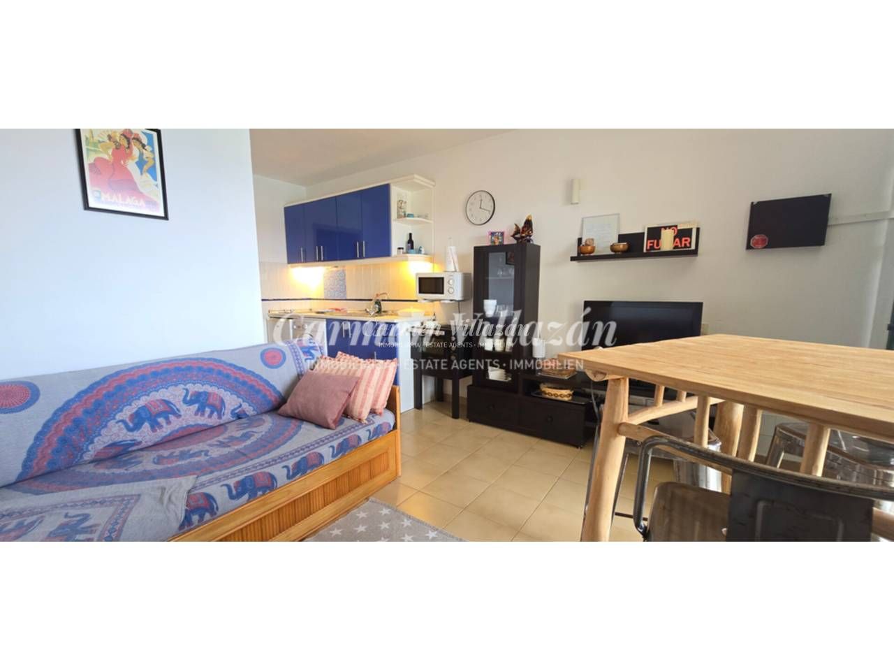 Sala d'estar de Apartament en venda en Antigua amb Moblat, Balcó i Piscina comunitària