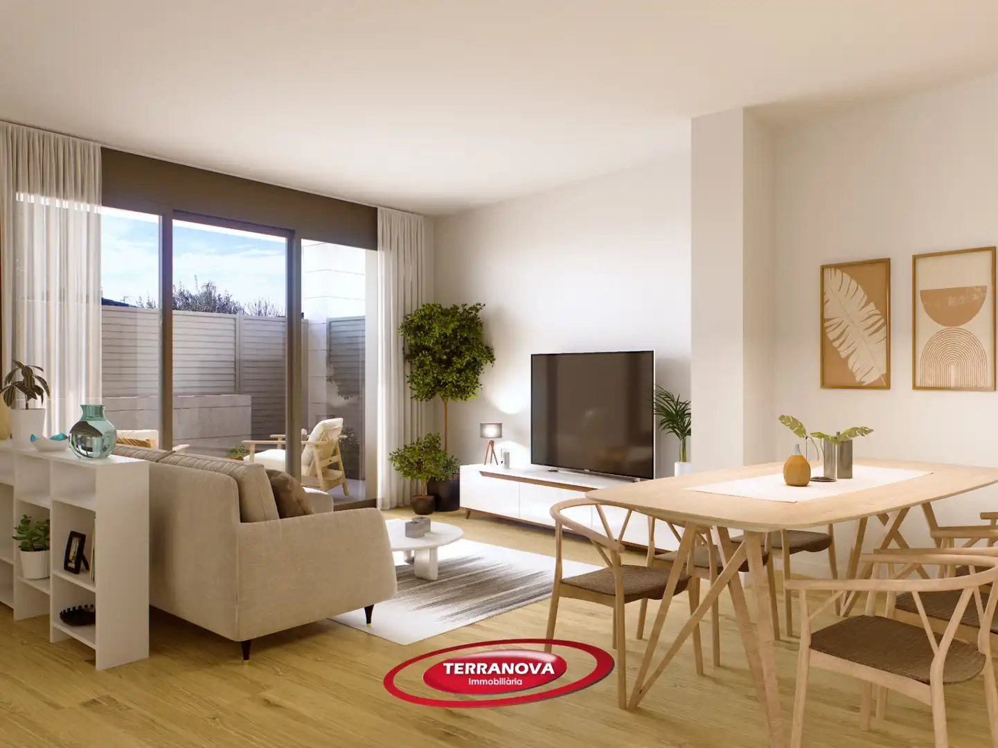 Sala de estar de Piso en venta en L'Ametlla del Vallès con Terraza
