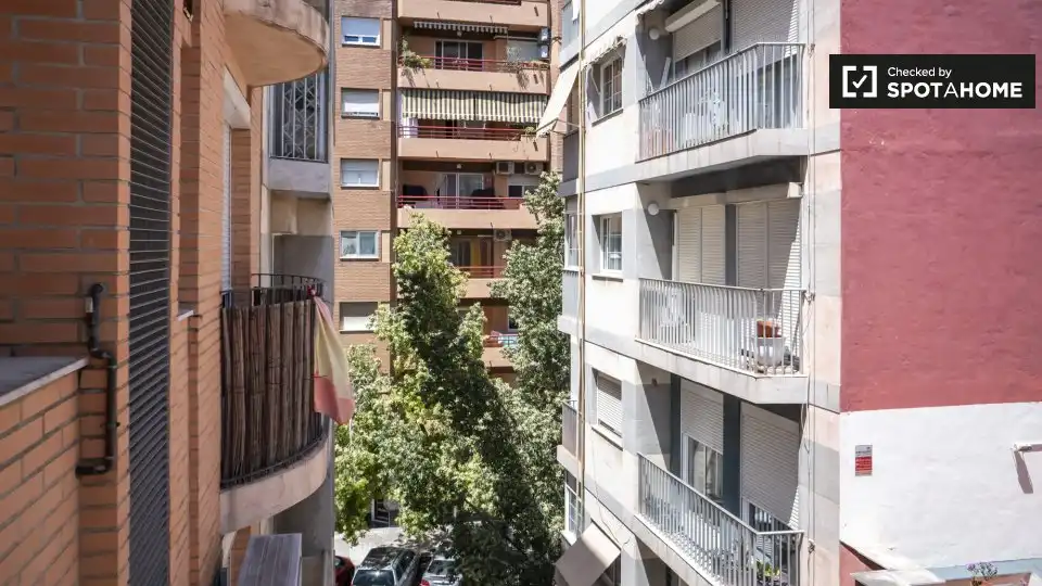 Balcony of Flat for rent in Valencia  with Air Conditioner, Heating and Furnished
