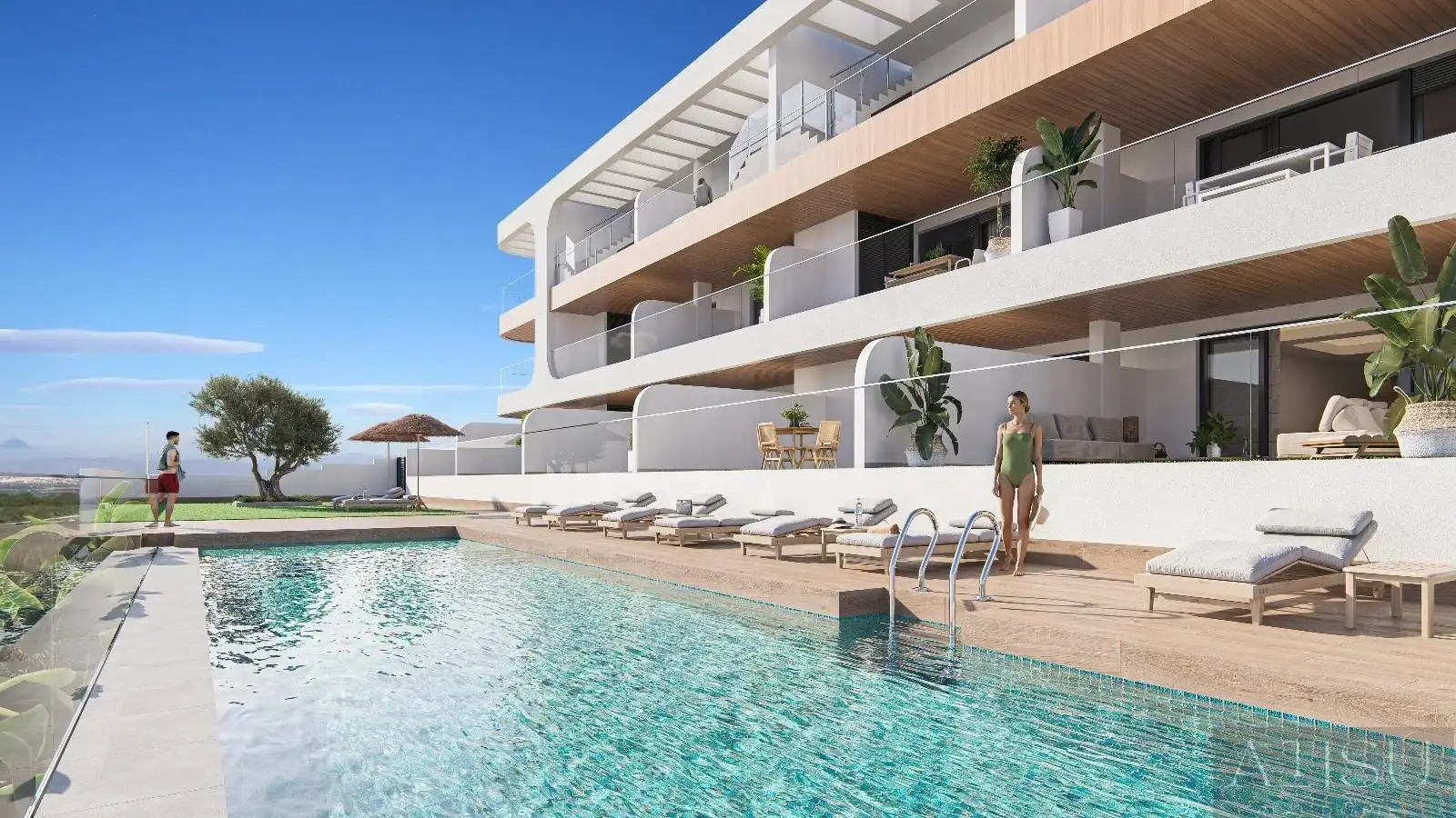 Apartment with pool for sale in Benijófar