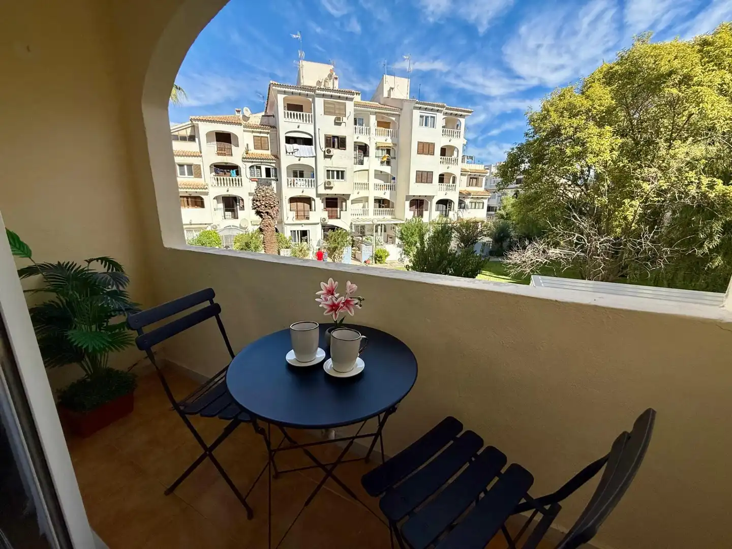 Terrasse von Wohnungen zur Miete in Torrevieja mit Privatgarten, Terrasse und Möbliert