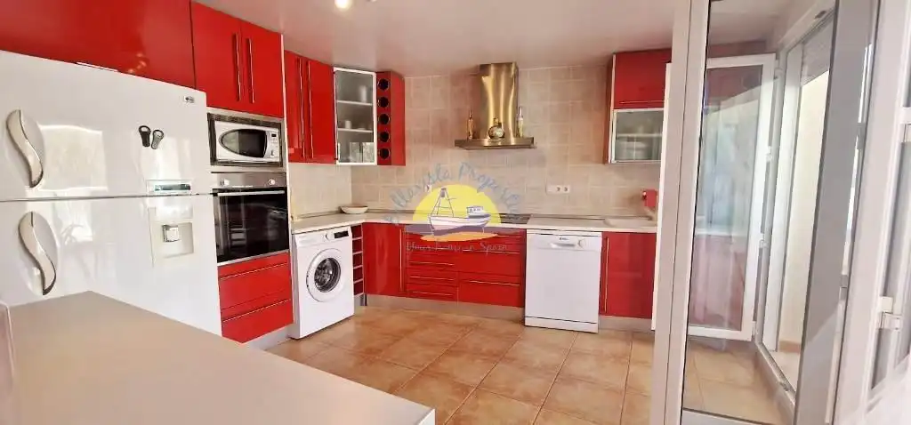 Cocina de Apartamento en venta en Cartagena con Aire acondicionado, Jardín privado y Terraza