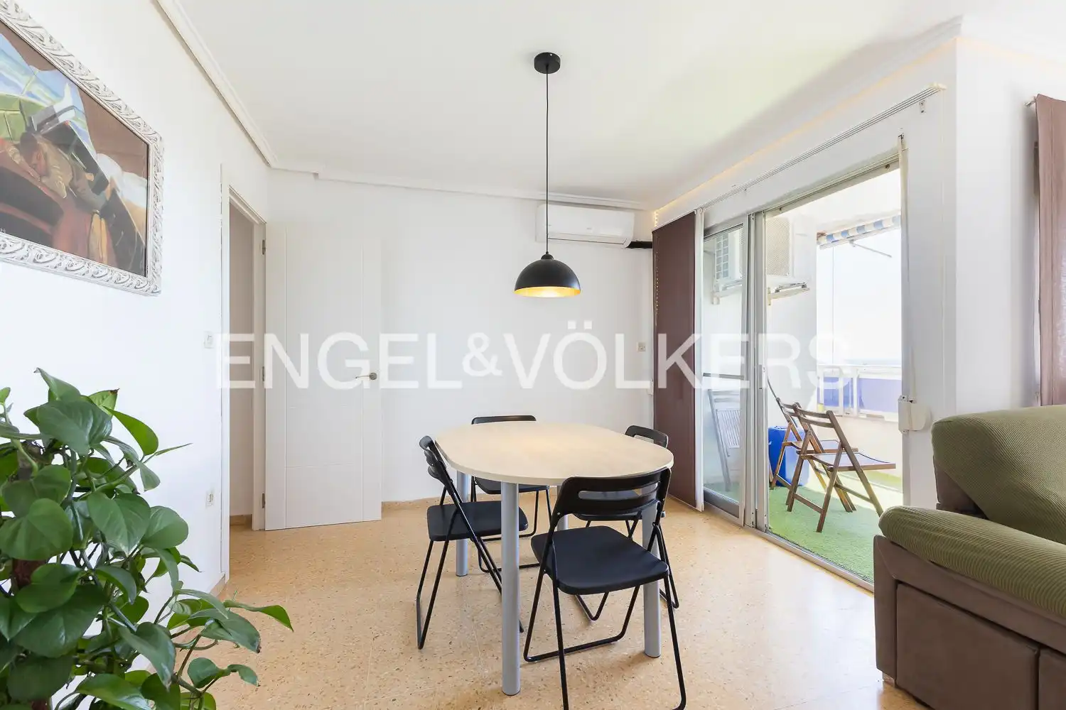 Esszimmer von Wohnung zum Verkauf in Valencia mit Klimaanlage, Heizung und Balkon