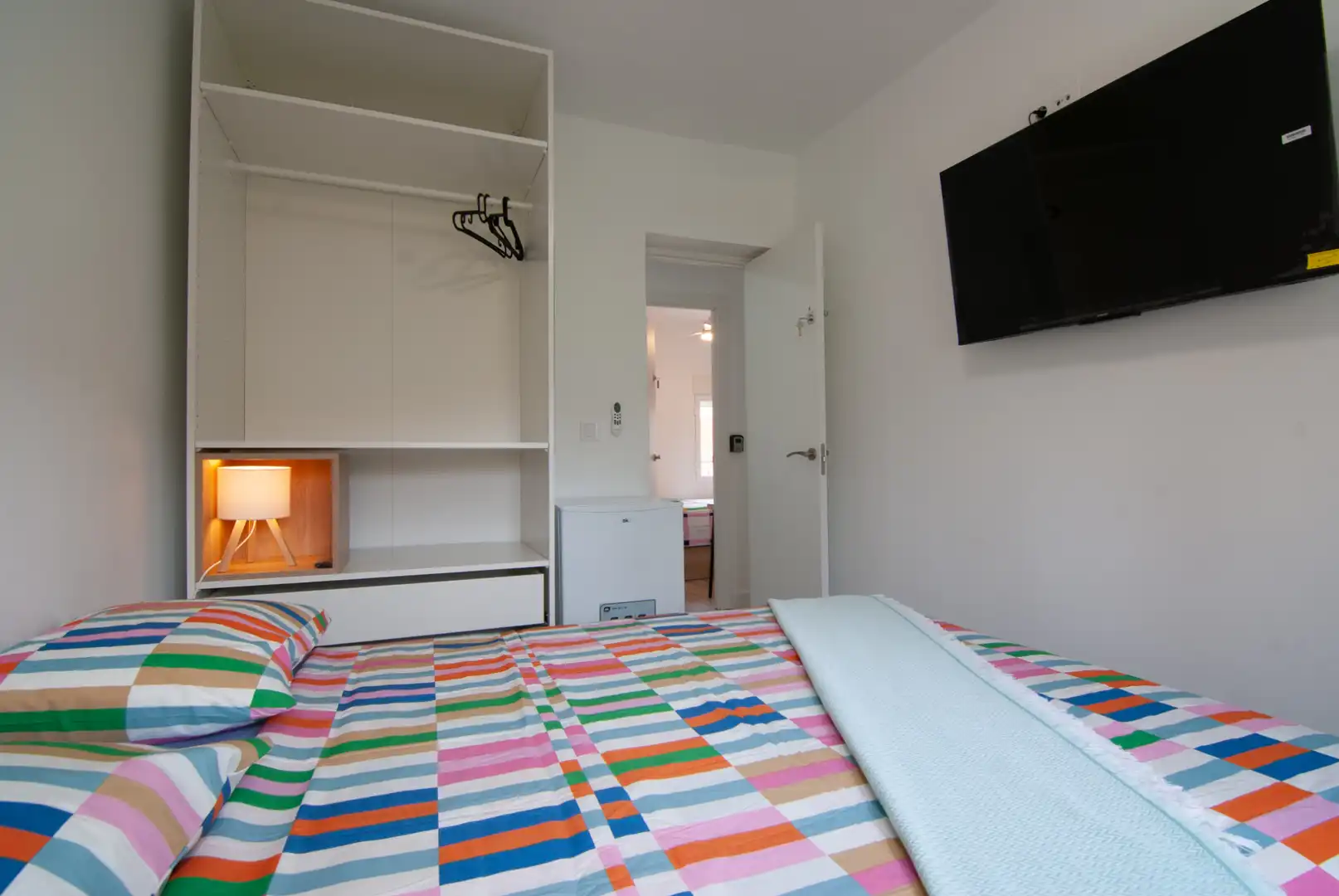 Schlafzimmer von Wohnung zur untervermieten in Madrid mit Heizung, Möbliert und Waschmaschine