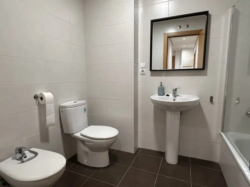 Bathroom of Apartments for rent in  Logroño  with Heating, Parquet flooring and Terrace