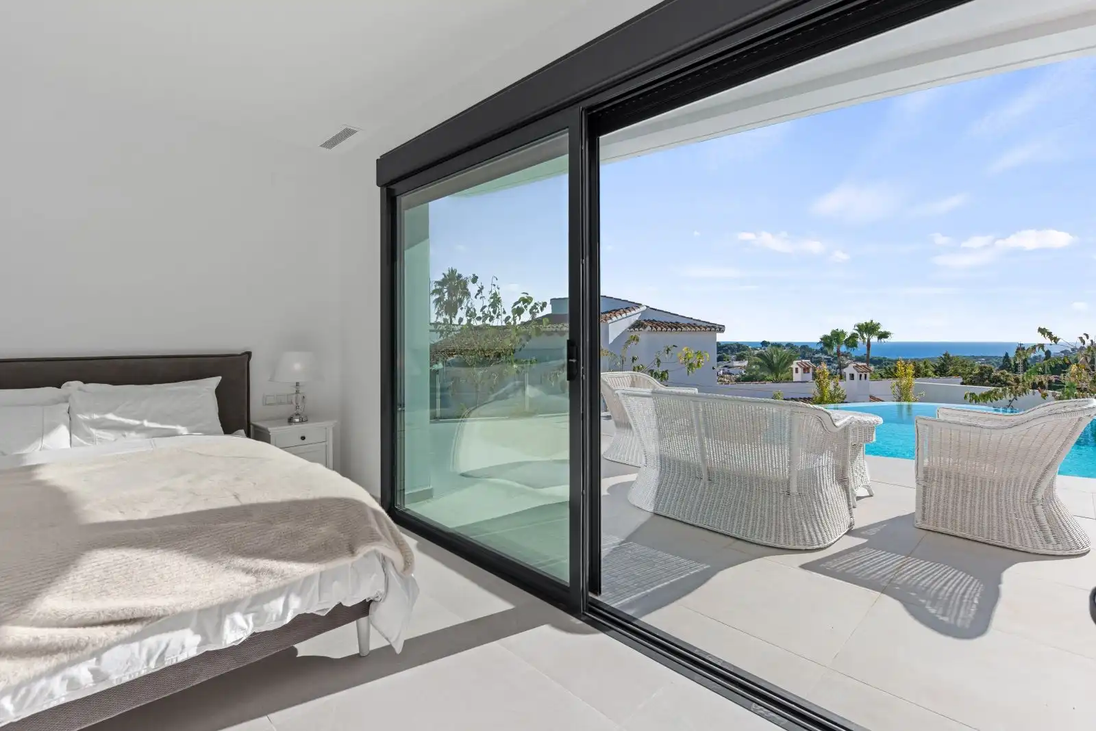 Habitación de Casa o chalet en venta en Moraira con Aire acondicionado, Calefacción y Jardín privado