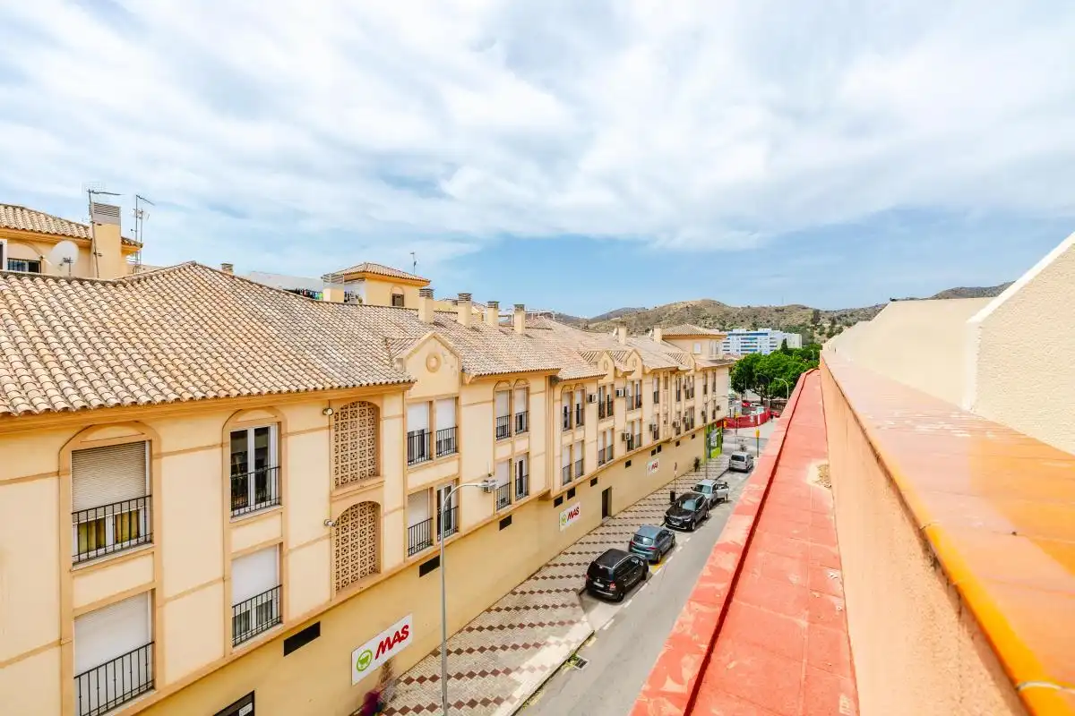 Vista exterior de Ático en venta en Málaga con Aire acondicionado, Calefacción y Jardín privado