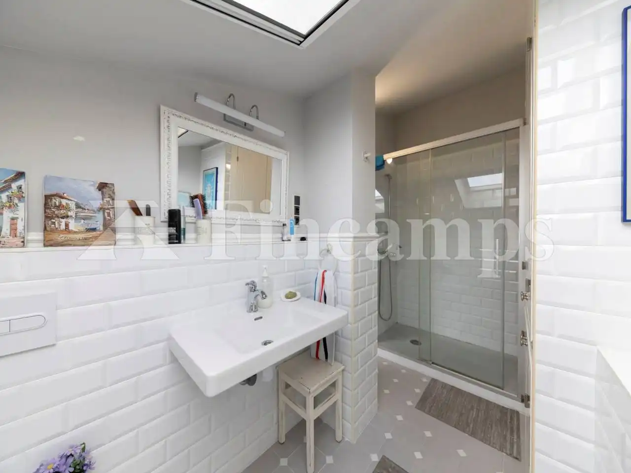 Bathroom of Flat for sale in Sant Quirze del Vallès  with Air Conditioner, Heating and Parquet flooring
