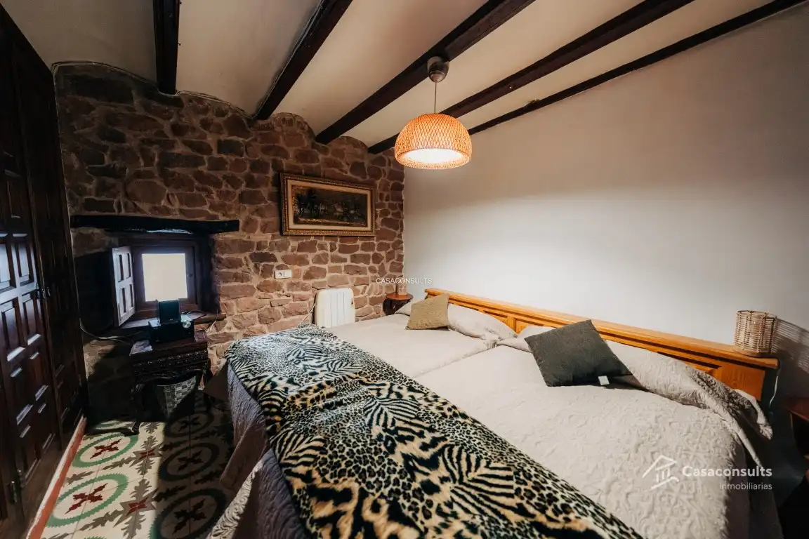 Bedroom of Houses for sale in Vilafamés  with Air Conditioner, Heating and Terrace