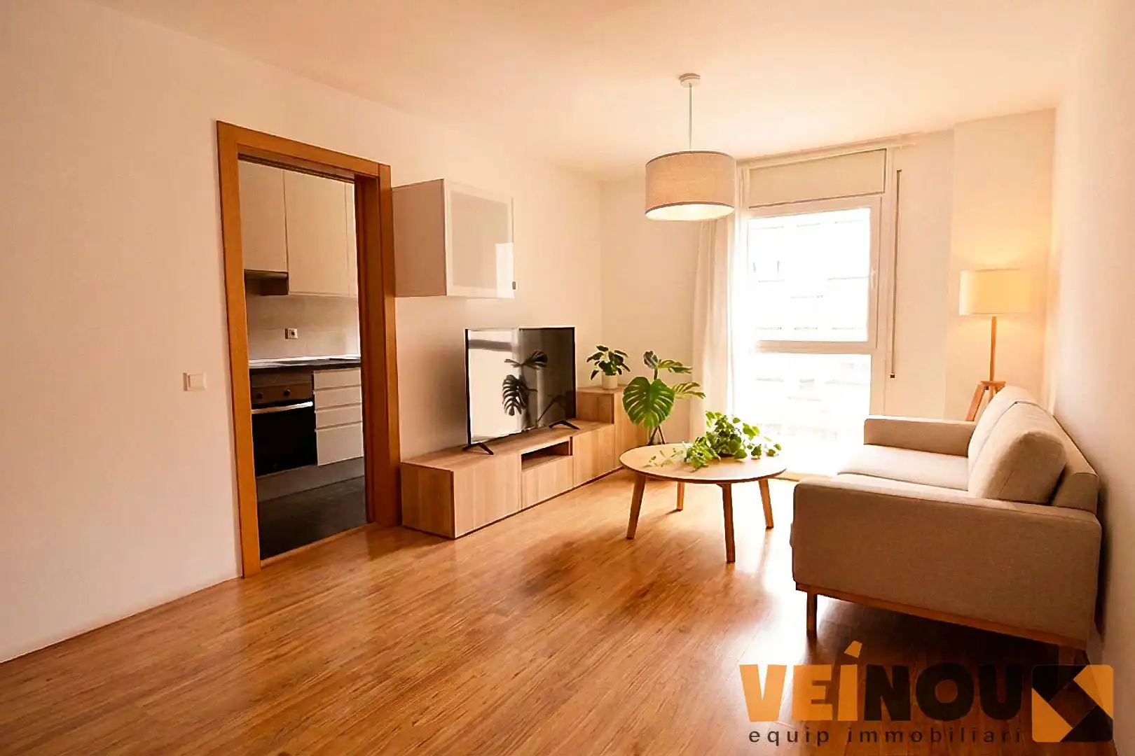 Living room of Flat for sale in Badalona  with Air Conditioner, Heating and Terrace