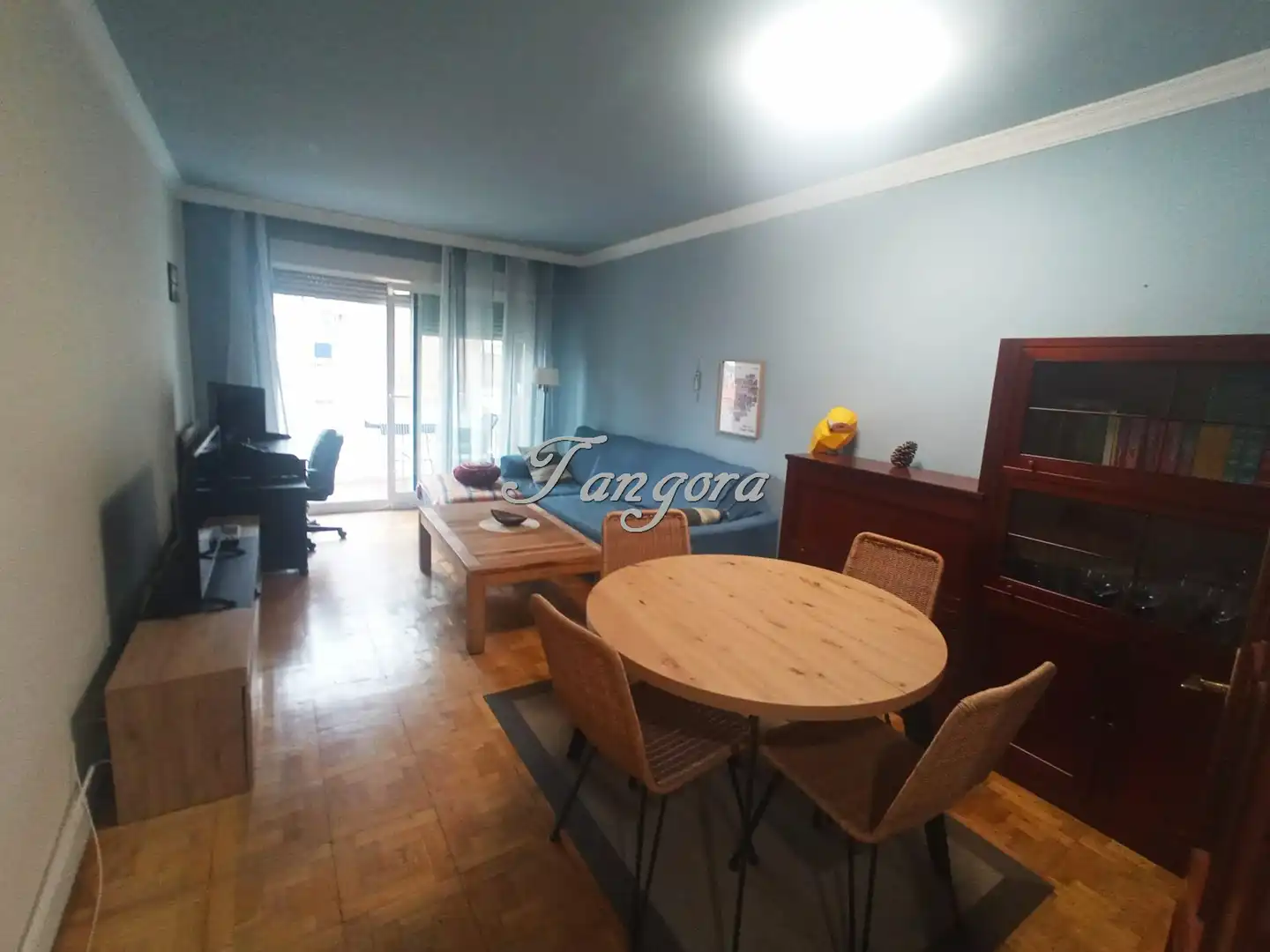 Sala de estar de Piso en venta en Getxo  con Calefacción, Parquet y Terraza