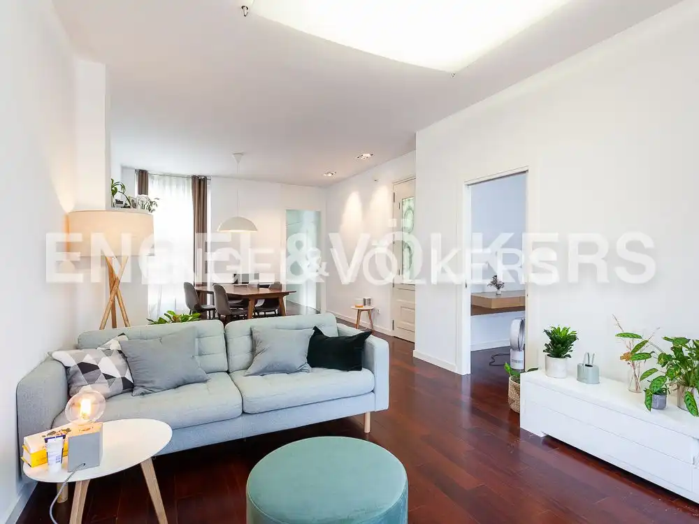 Living room of Flat for rent in Valencia  with Air Conditioner, Heating and Parquet flooring