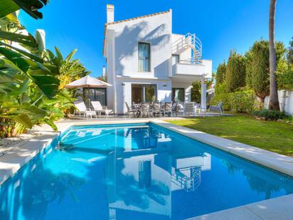 Garden of House or chalet for sale in Estepona  with Air Conditioner and Swimming Pool