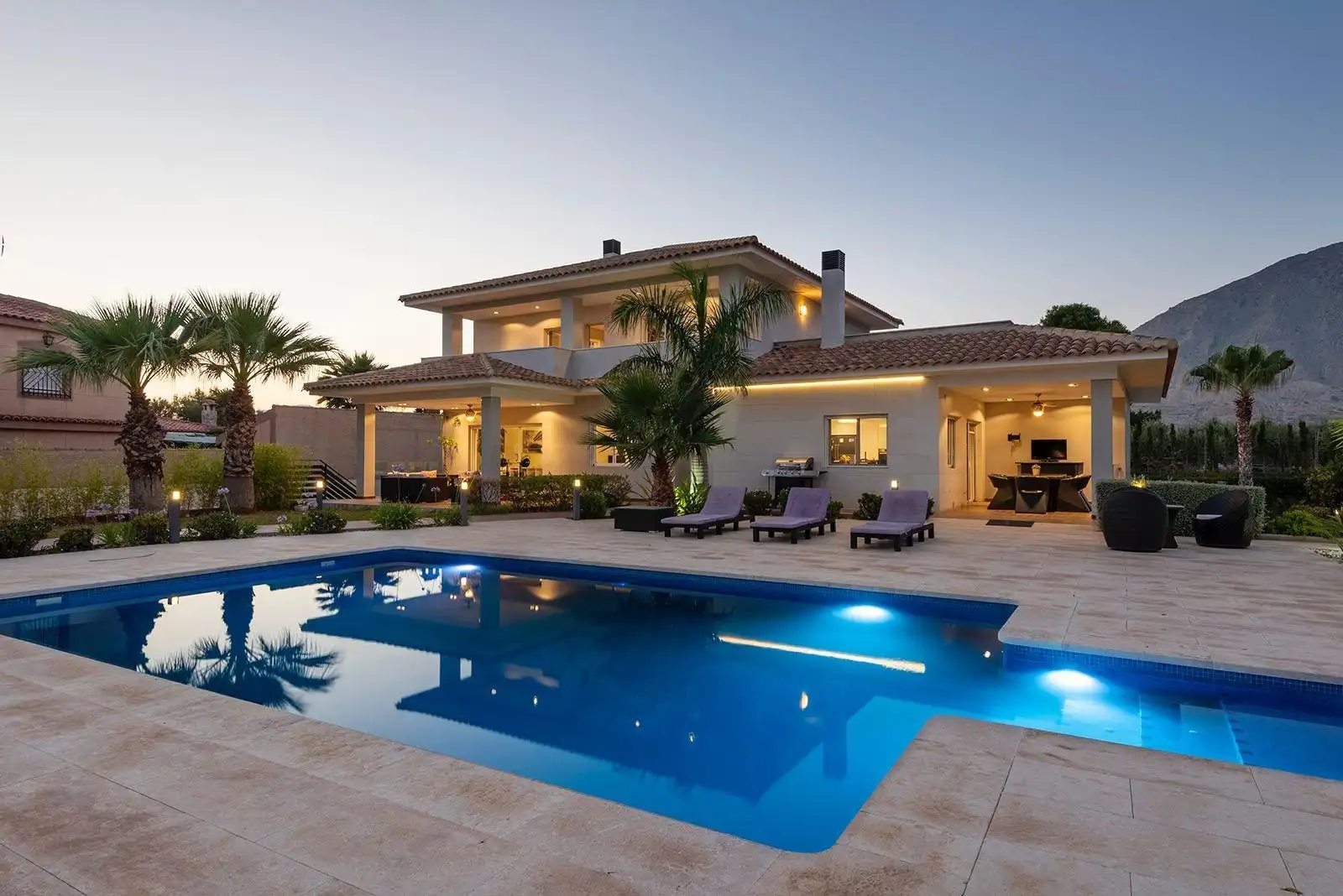 Swimming pool of Houses for sale in Alicante / Alacant  with Heating, Private garden and Terrace