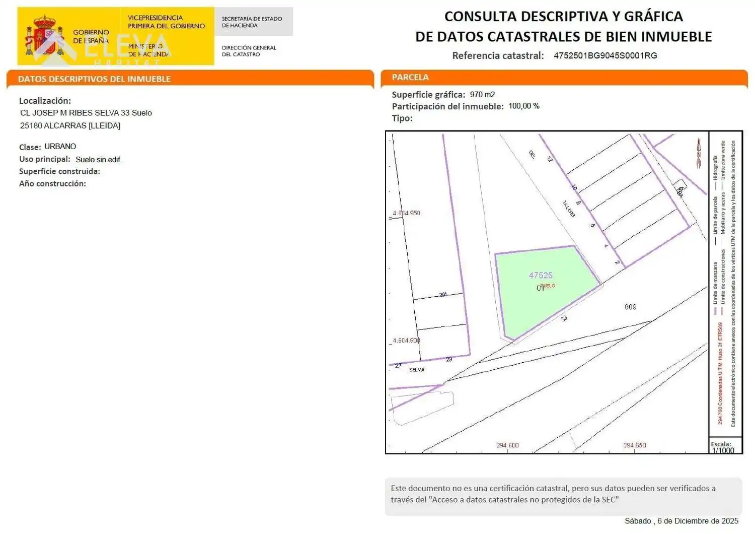 Terreny rústic en venda a CALLE JOSEP M. RIBES SELVA, 33, imagen 4