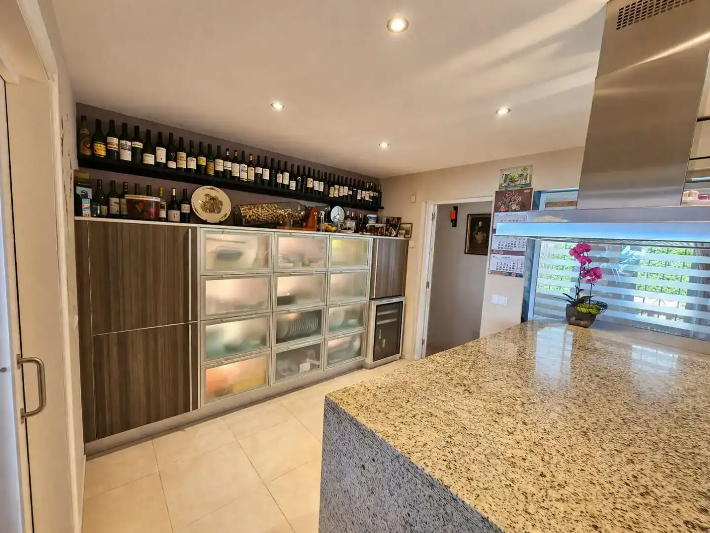 Küche von Wohnung zur Miete in Mijas mit Klimaanlage, Privatgarten und Parkett