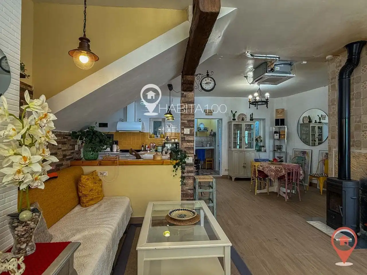 Cocina de Casa o chalet en venta en Cañaveras con Aire acondicionado, Calefacción y Terraza