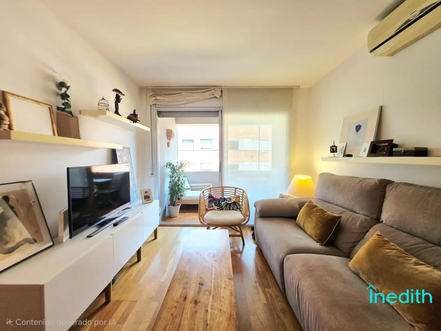 Living room of Flat for sale in Castelldefels  with Air Conditioner, Heating and Terrace