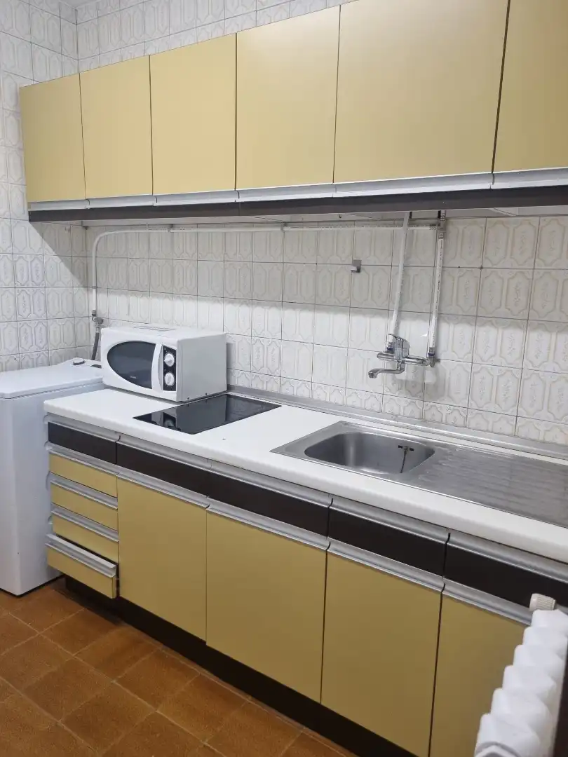 Kitchen of Apartments for rent in Santiago de Compostela   with Heating, Parquet flooring and Furnished
