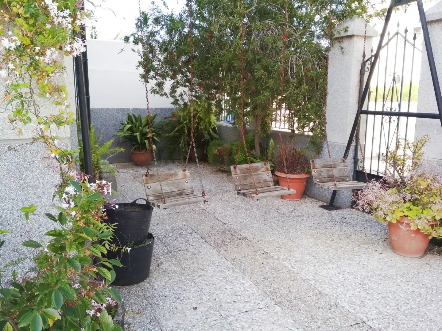 Terraza de Casa o chalet de alquiler en Sanlúcar de Barrameda con Aire acondicionado, Calefacción y Jardín privado