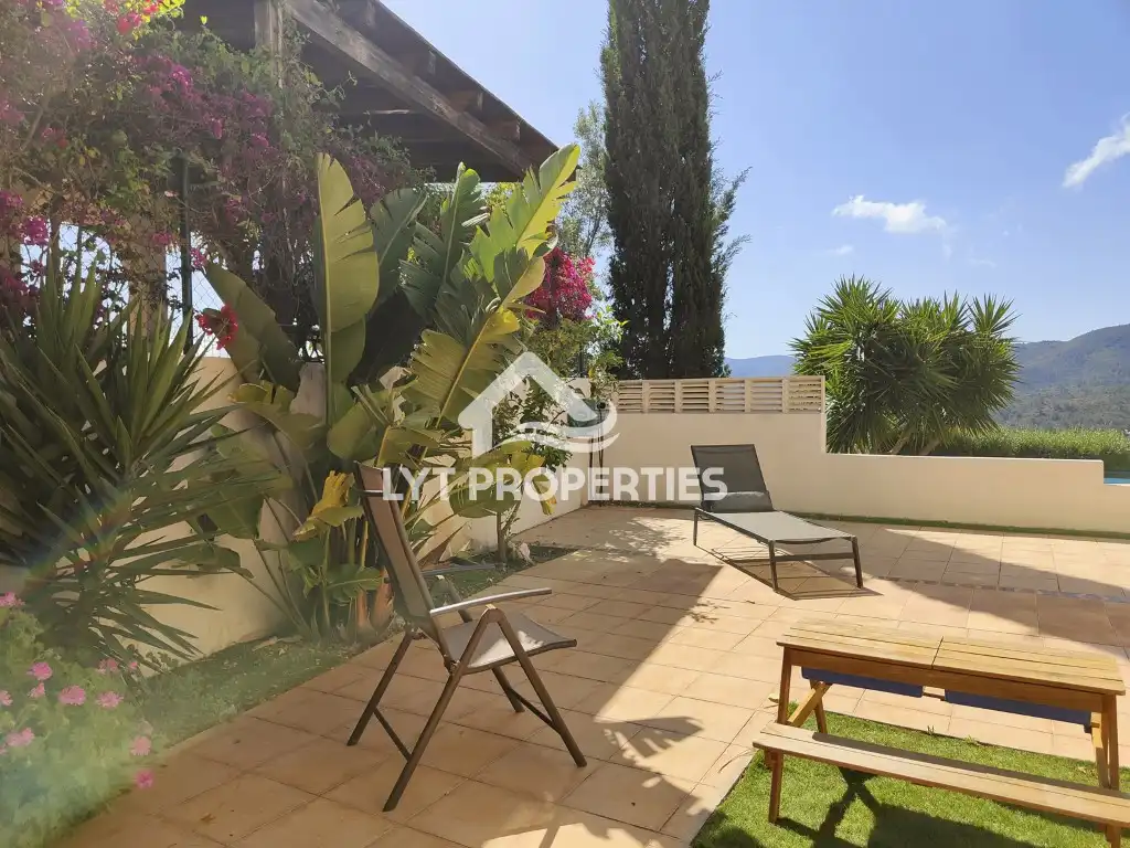 Terrace of Detached homes for sale in Gata de Gorgos  with Air Conditioner, Heating and Swimming Pool