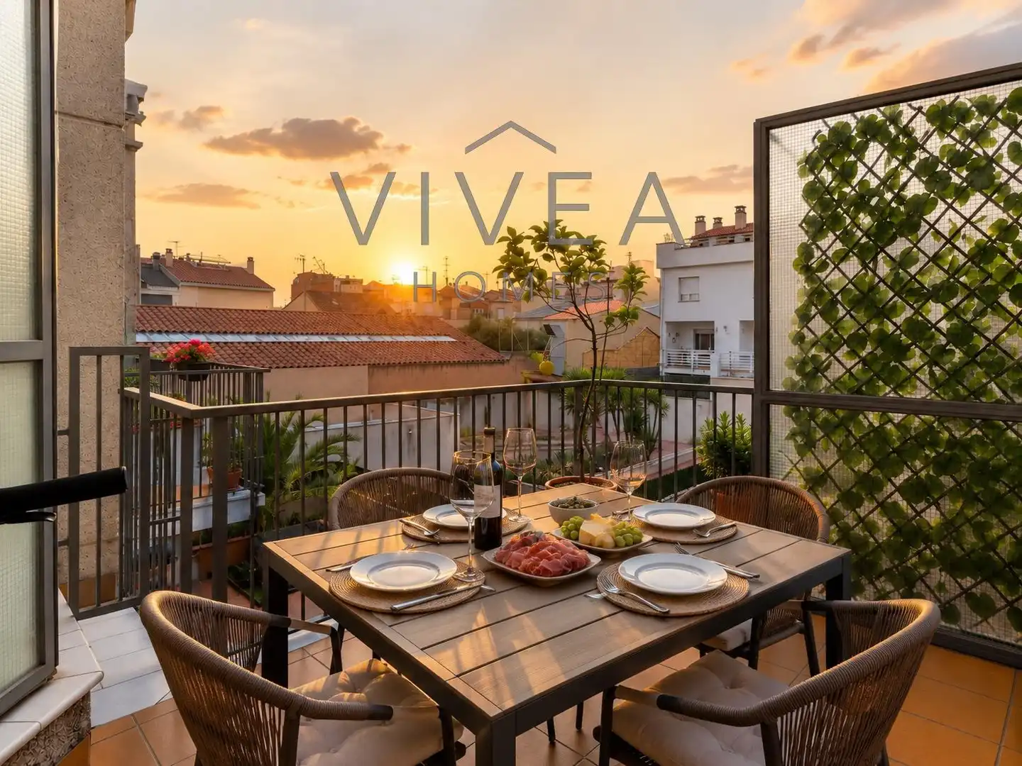 Terrace of Flat for sale in Sabadell  with Air Conditioner, Heating and Parquet flooring