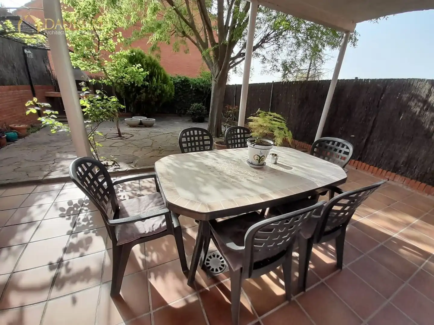 Terrassa de Casa adosada en venda en Móstoles amb Calefacció, Jardí privat i Terrassa