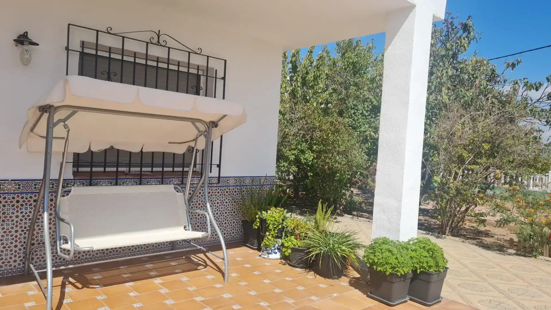 Terraza de Casa o chalet en venta en Baza con Jardín privado y Piscina
