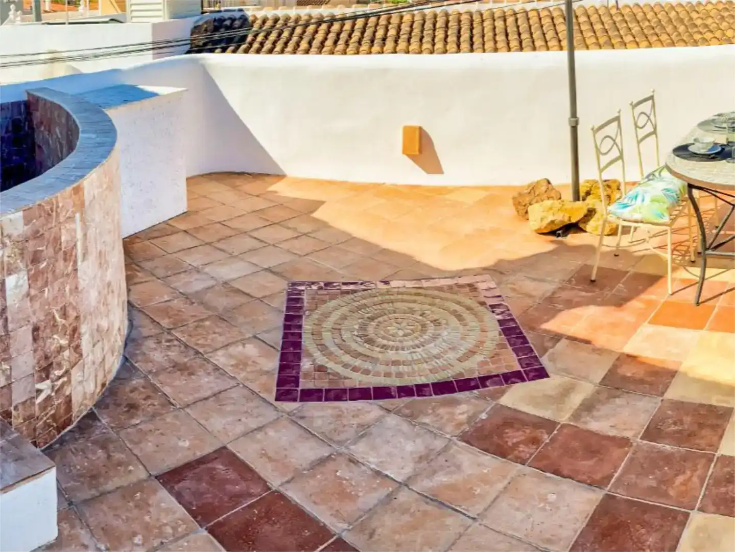 Terrace of Flat for sale in Oliva  with Air Conditioner, Private garden and Storage room