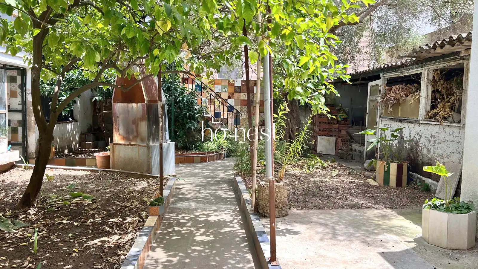 Jardí de Casa adosada en venda en El Pla del Penedès amb Calefacció, Jardí privat i Terrassa