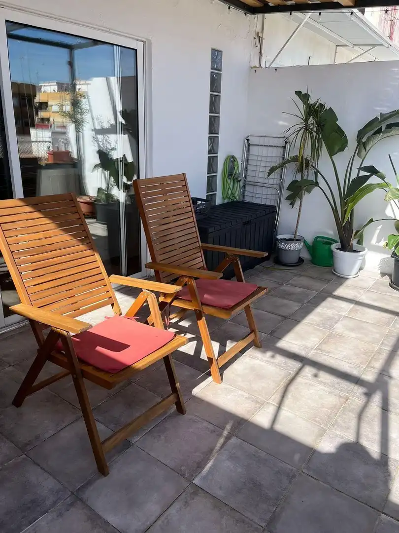 Terraza de Piso de alquiler en Mislata con Aire acondicionado, Terraza y Amueblado