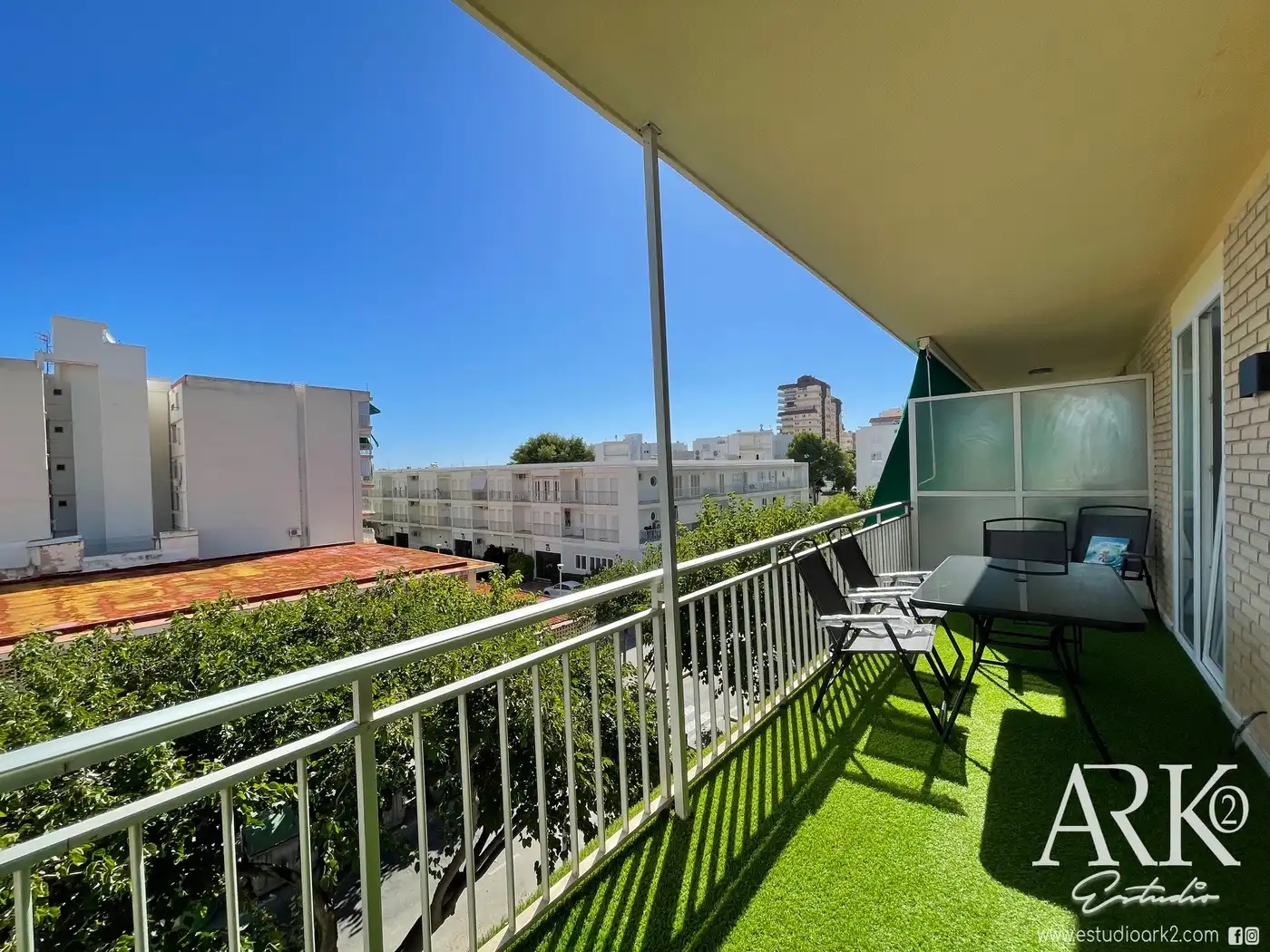 Balcony of Apartments for sale in Gandia  with Air Conditioner, Terrace and Furnished