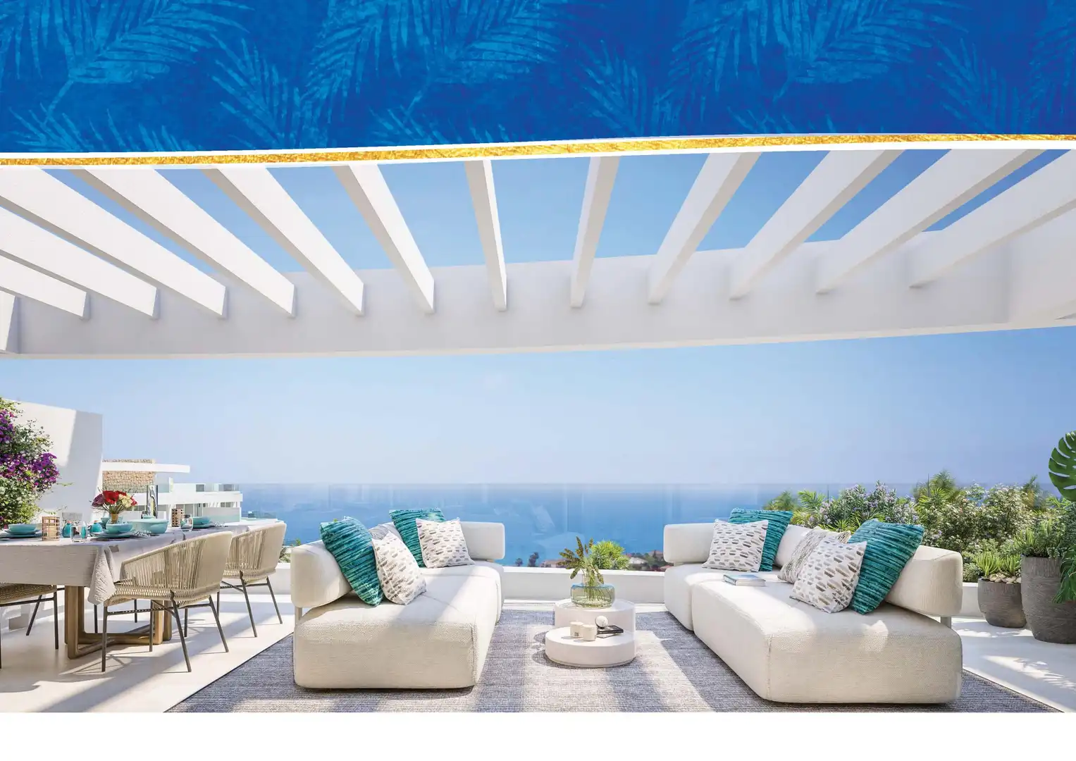 Terraza de Ático en venta en Mijas con Piscina comunitaria