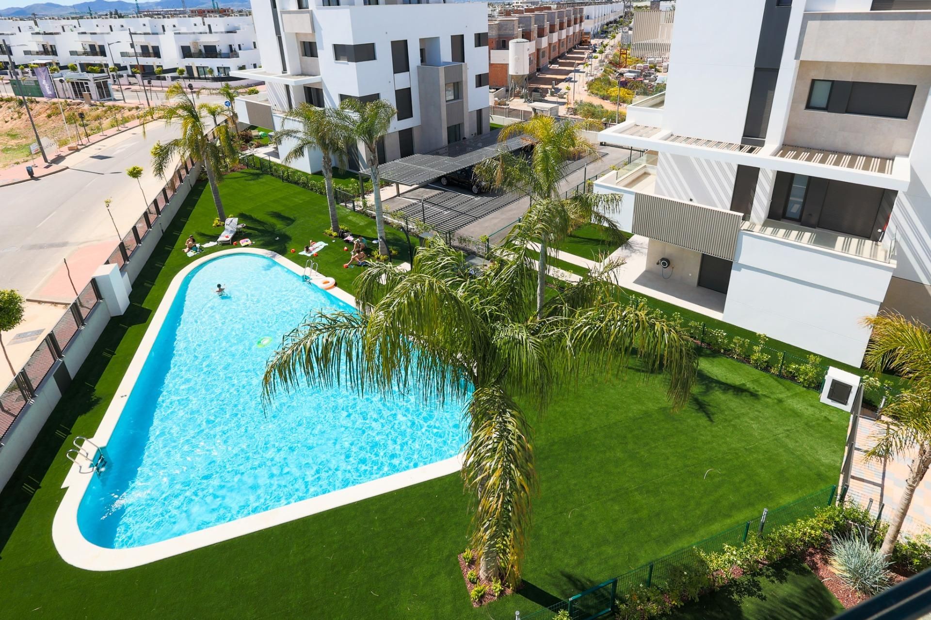 Swimming pool of Attic for sale in Torre-Pacheco  with Air Conditioner, Heating and Private garden
