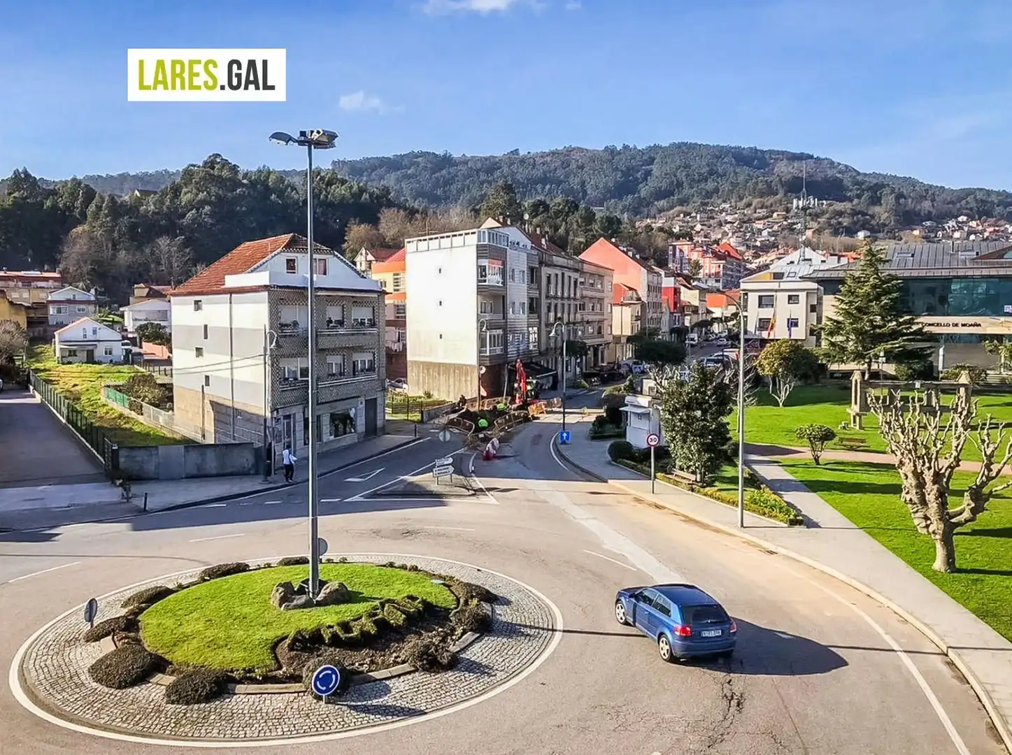 Exterior view of Flat for rent in Moaña  with Heating, Terrace and Storage room