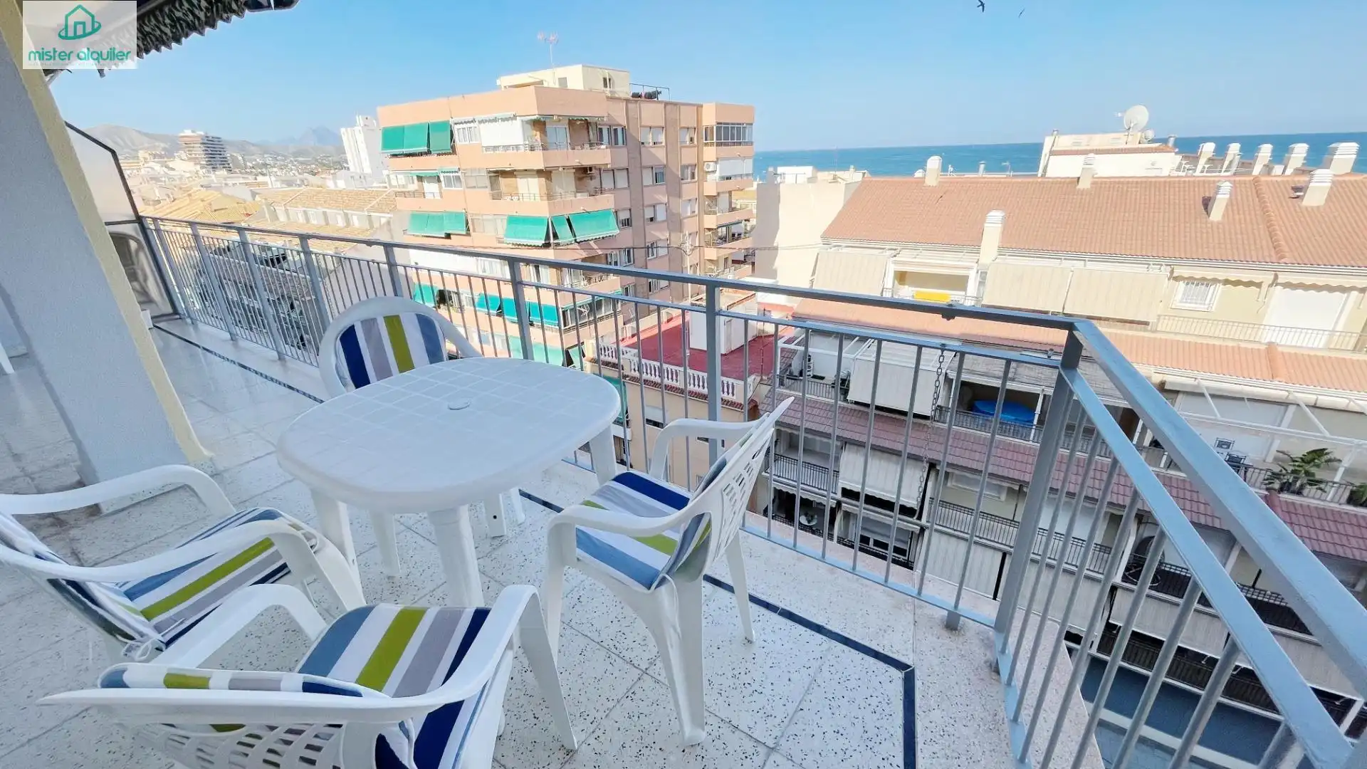 Balcony of Apartments for rent in El Campello  with Air Conditioner, Heating and Furnished