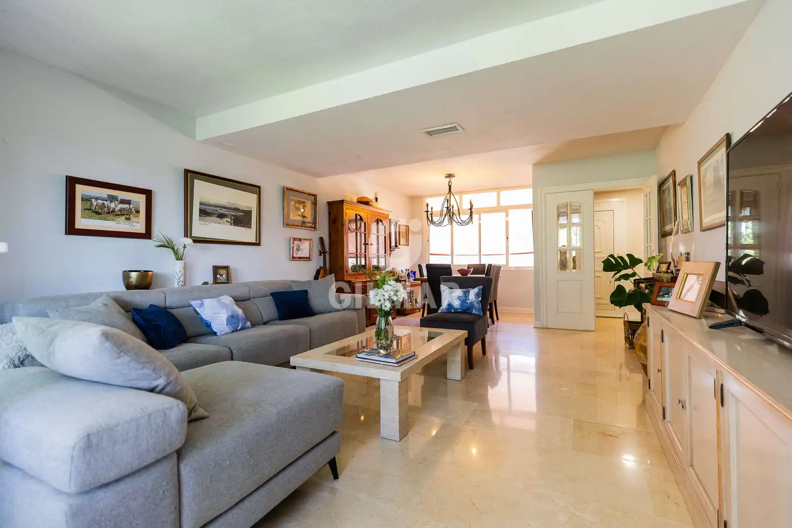 Living room of Detached homes for sale in Galapagar  with Heating, Private garden and Swimming Pool
