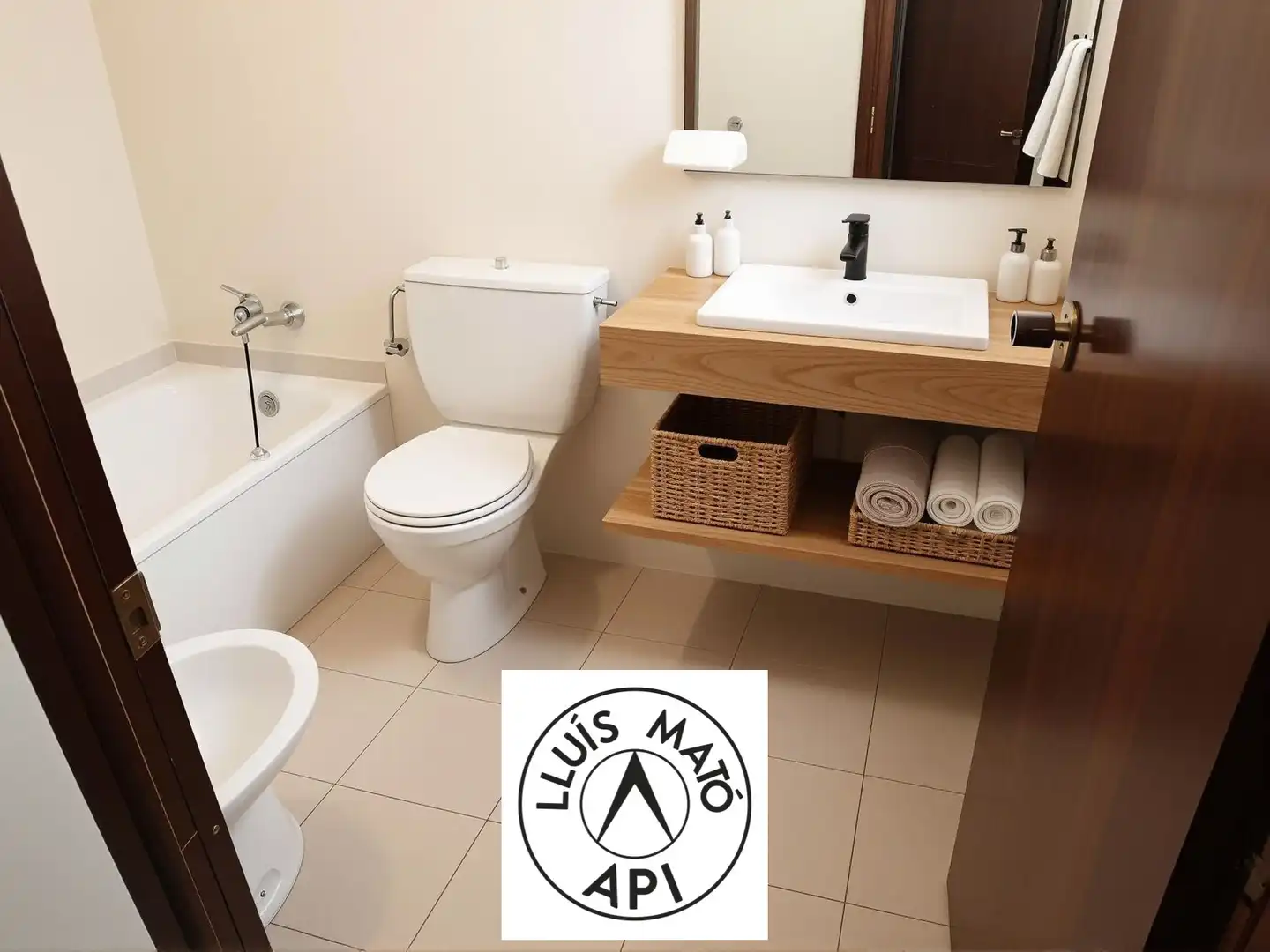 Bathroom of Flat for sale in Girona  with Heating, Terrace and Alarm